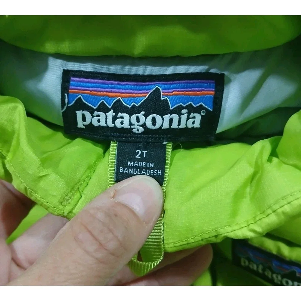 Patagonia Baby Down Sweater Jacket Size 2T Lightweight DWR Windproof PLAY